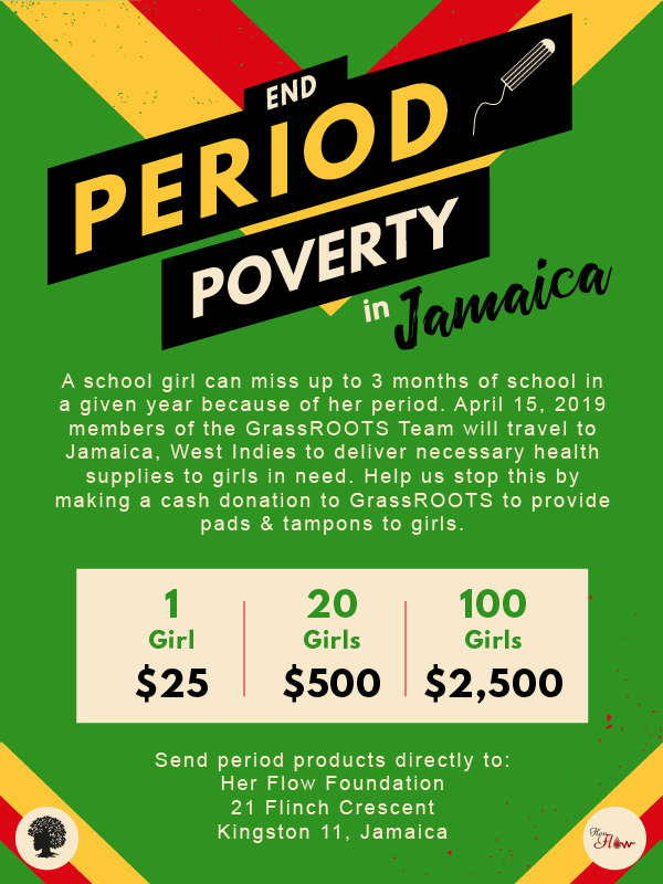 End Period Poverty in Jamaica GrassROOTS Community Foundation